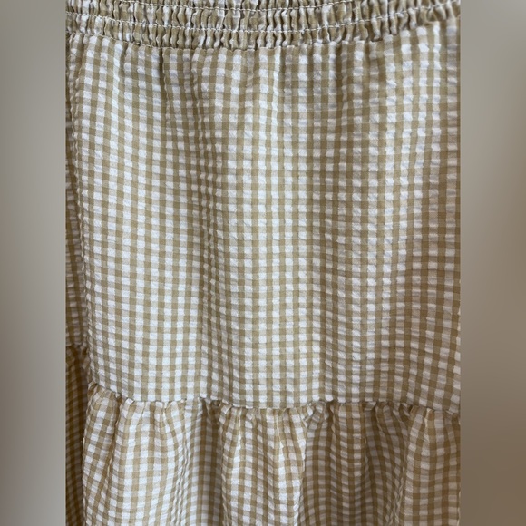 Gingham babydoll dress, scoop back S-M - Picture 2 of 4